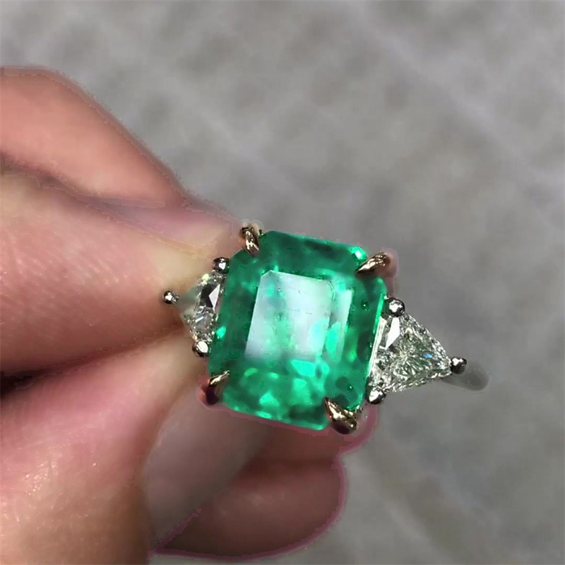 5ct Emerald Cut Engagement Ring