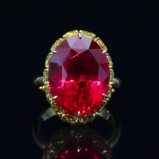 8ct Oval Cut Garnet Sapphire Engagement Ring