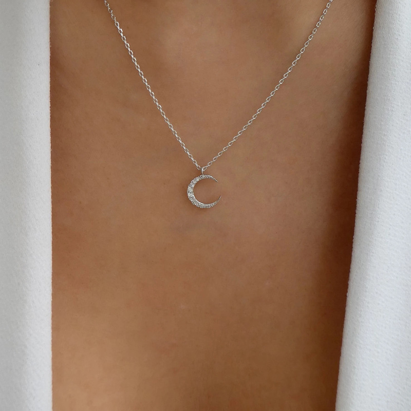 Chicherjewelry Master Cut -Crescent Moon Necklace
