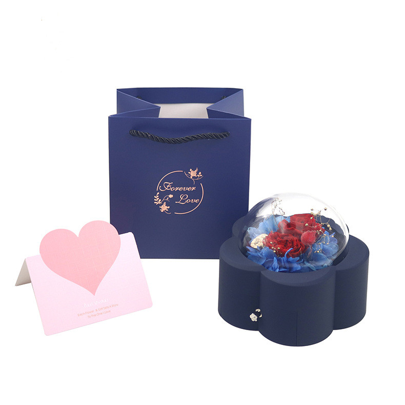 Eternal Rose Flower Jewelry Gift Box