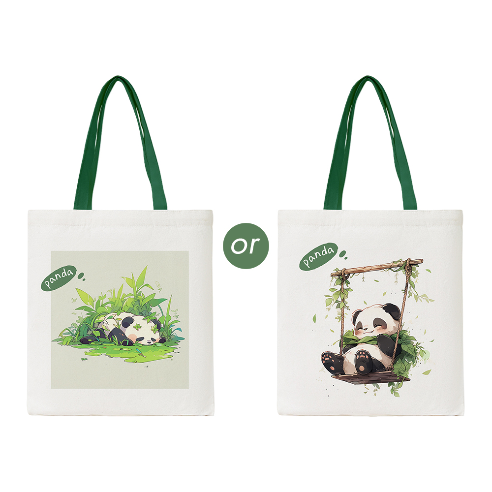 Reusable canvas bag - Panda(randomly selected)